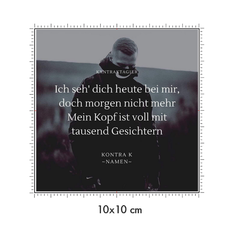 10 x 10 cm