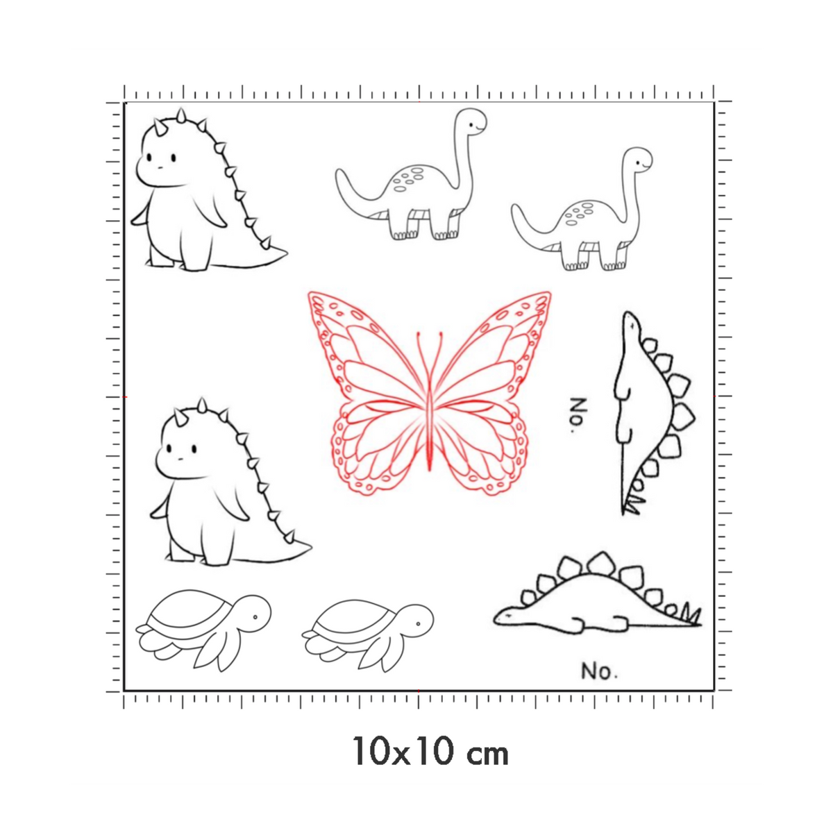 10 x 10 cm