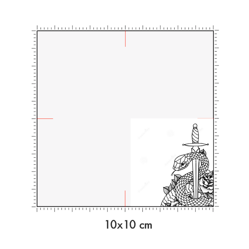 10 x 10 cm