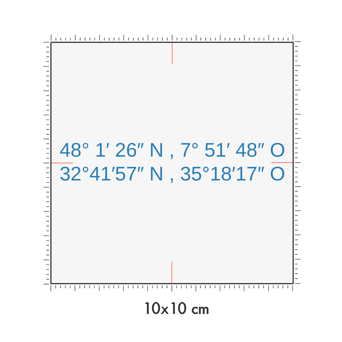 10 x 10 cm