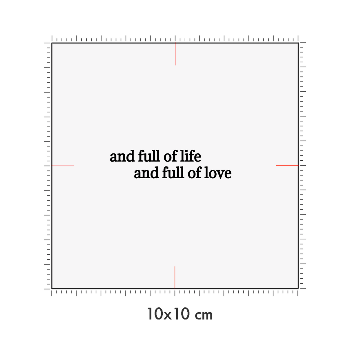 10 x 10 cm