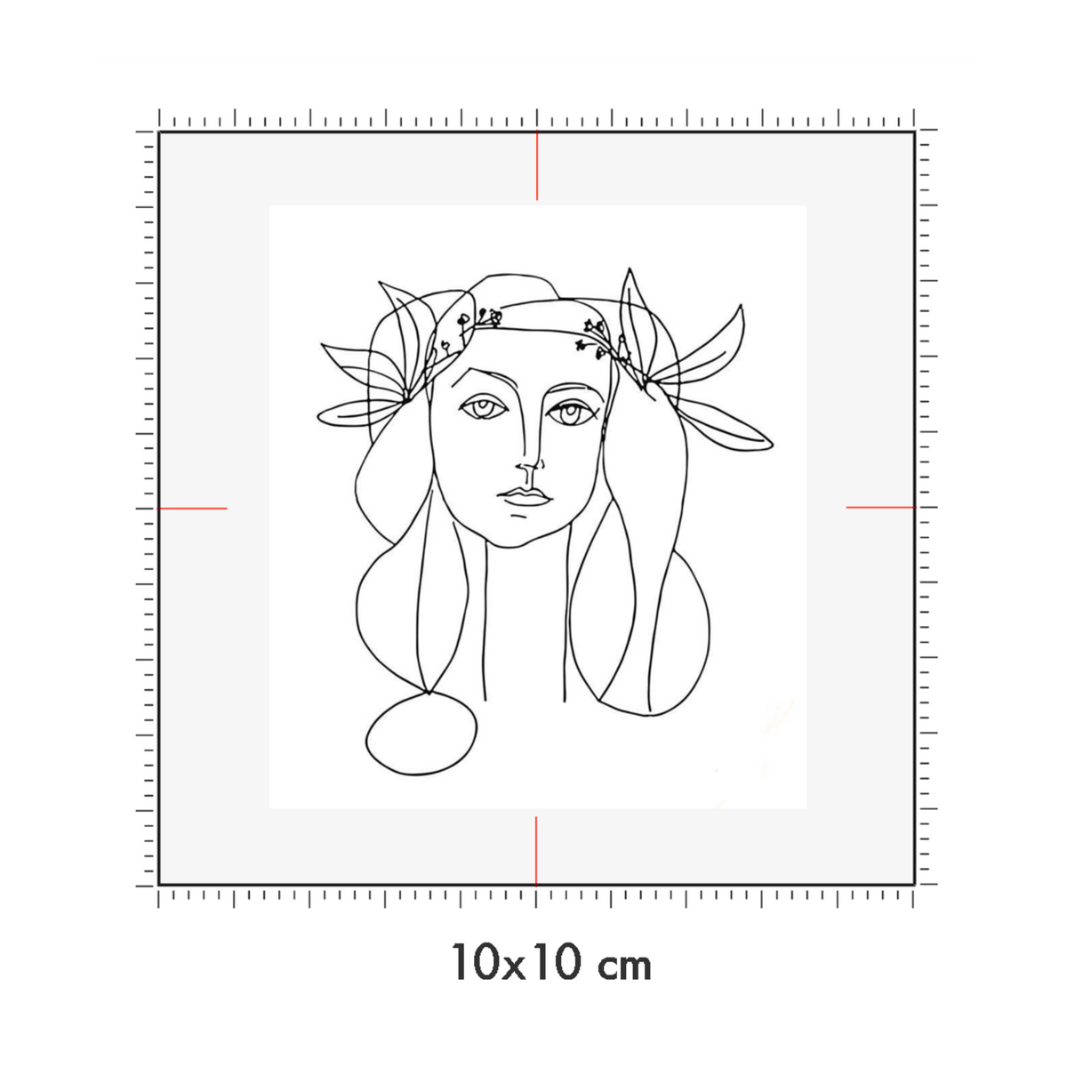10 x 10 cm