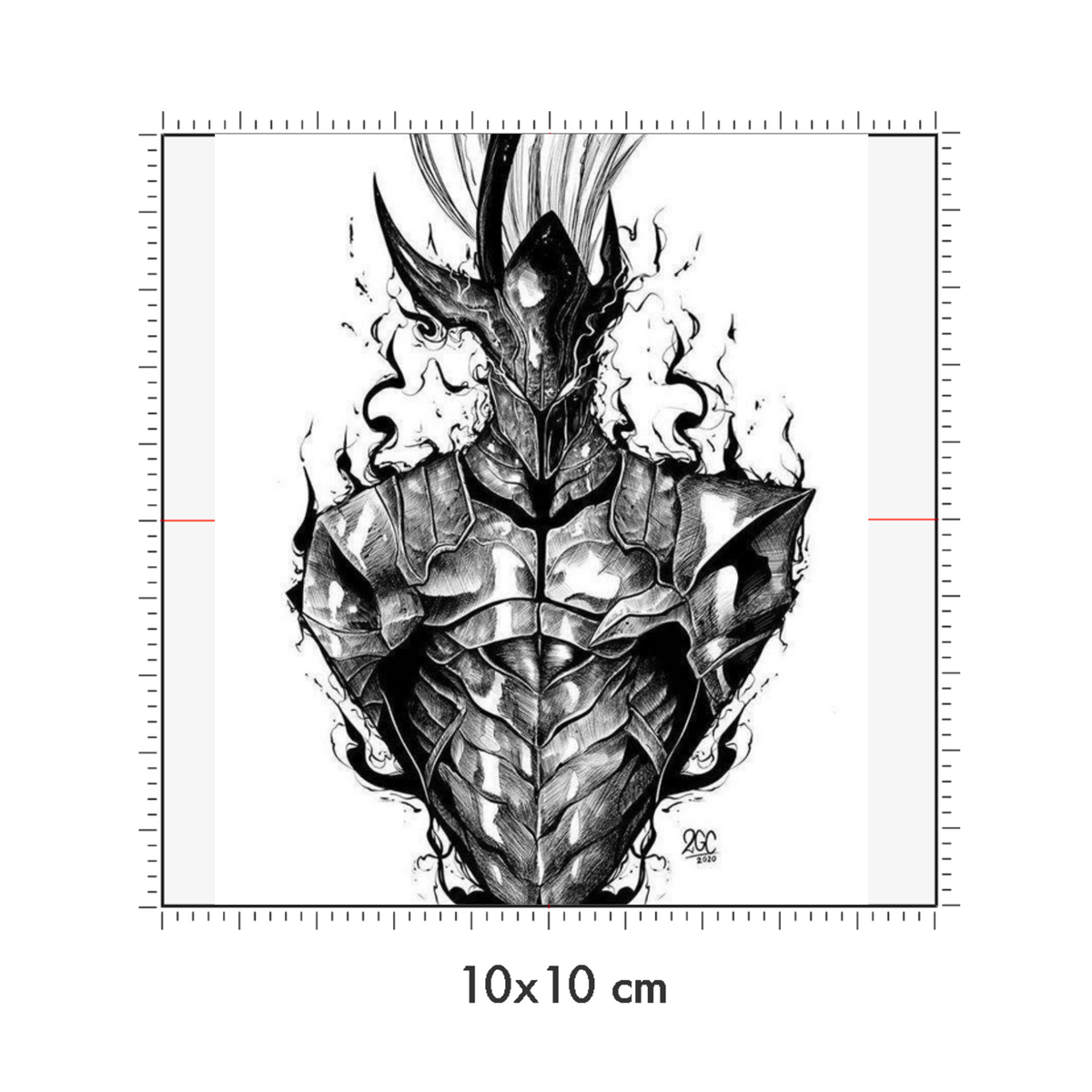 10 x 10 cm