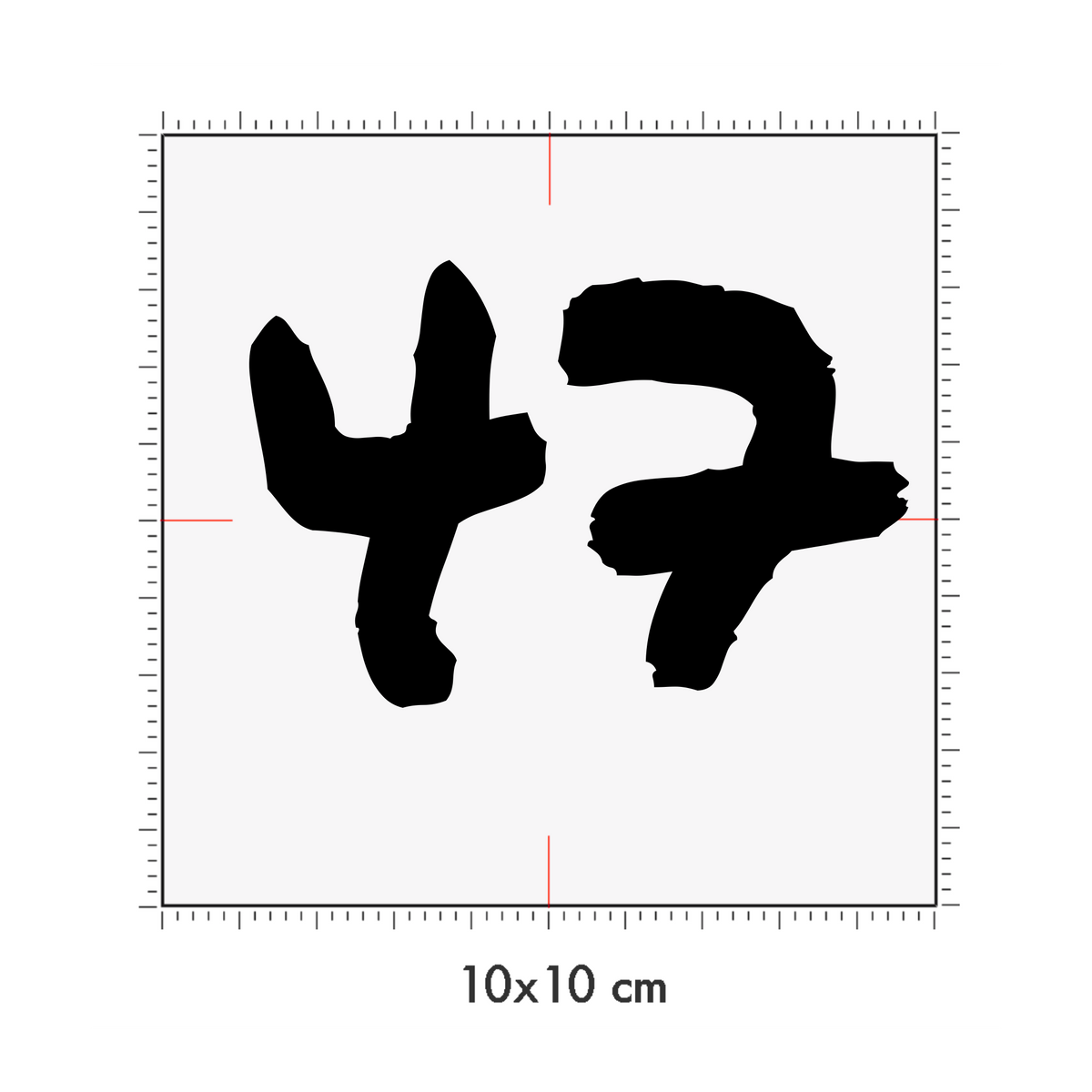 10 x 10 cm