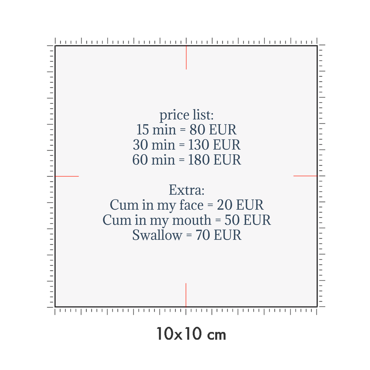 10 x 10 cm