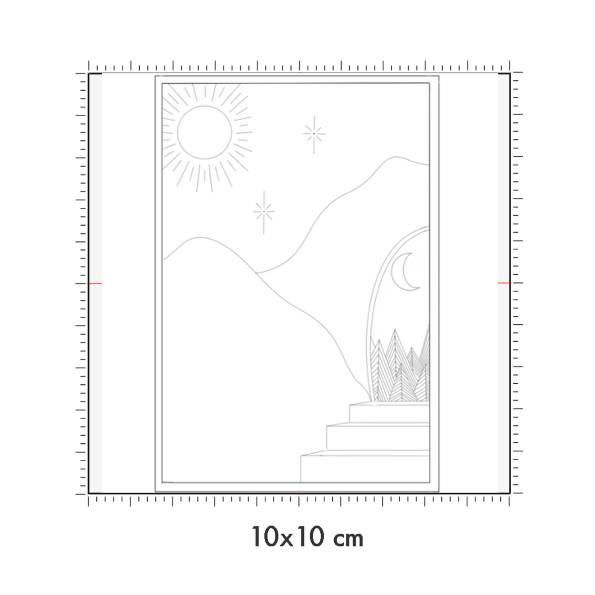 10 x 10 cm