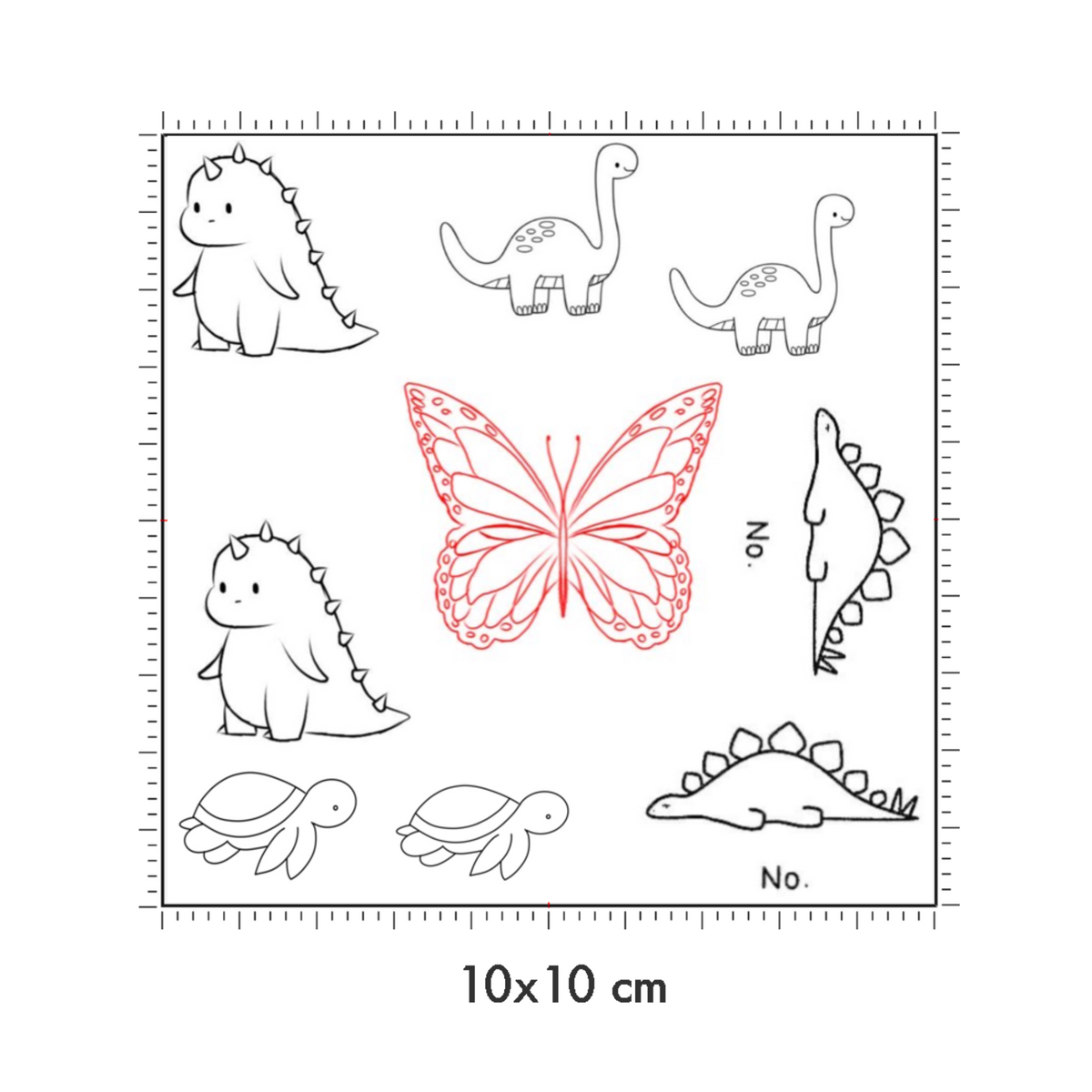 10 x 10 cm