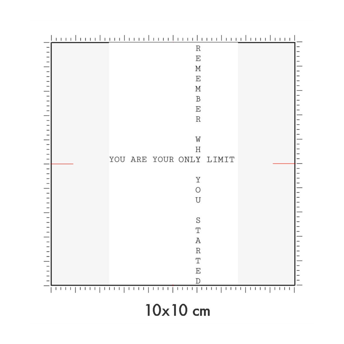 10 x 10 cm