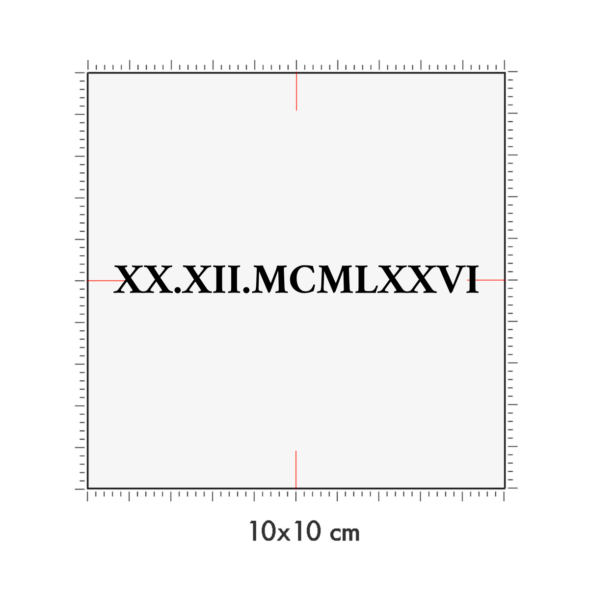 10 x 10 cm