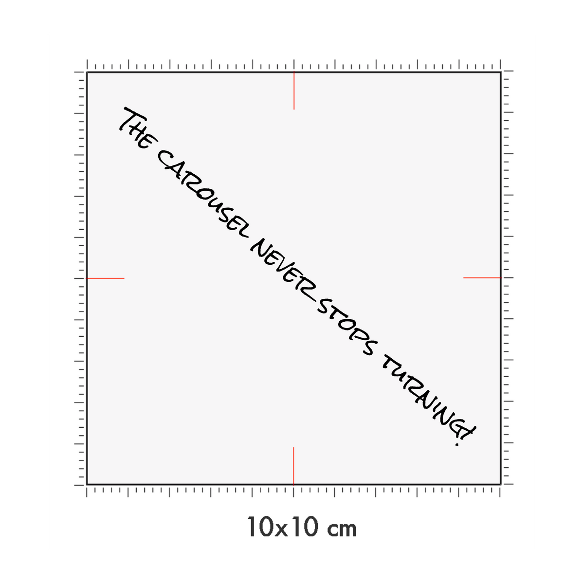 10 x 10 cm