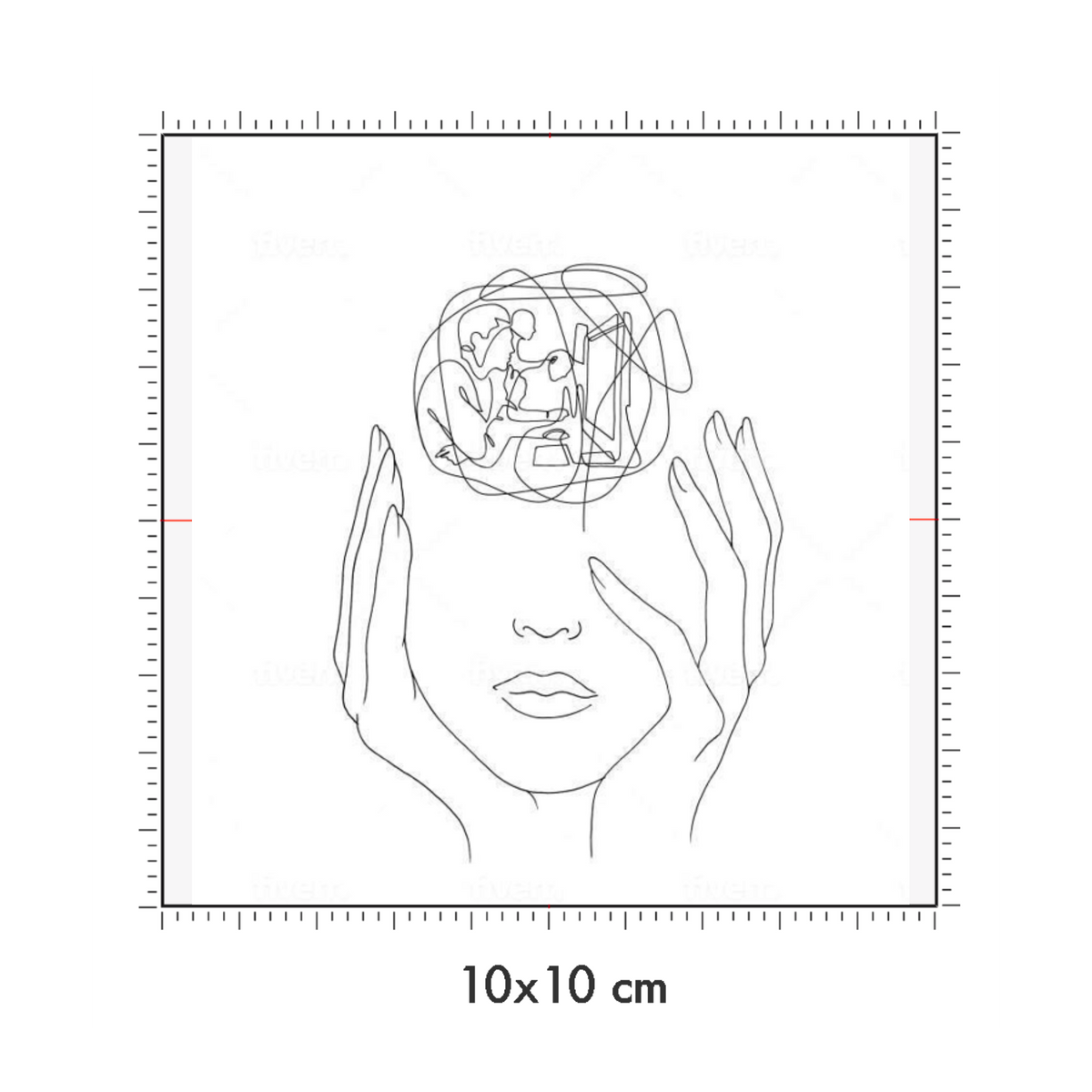 10 x 10 cm