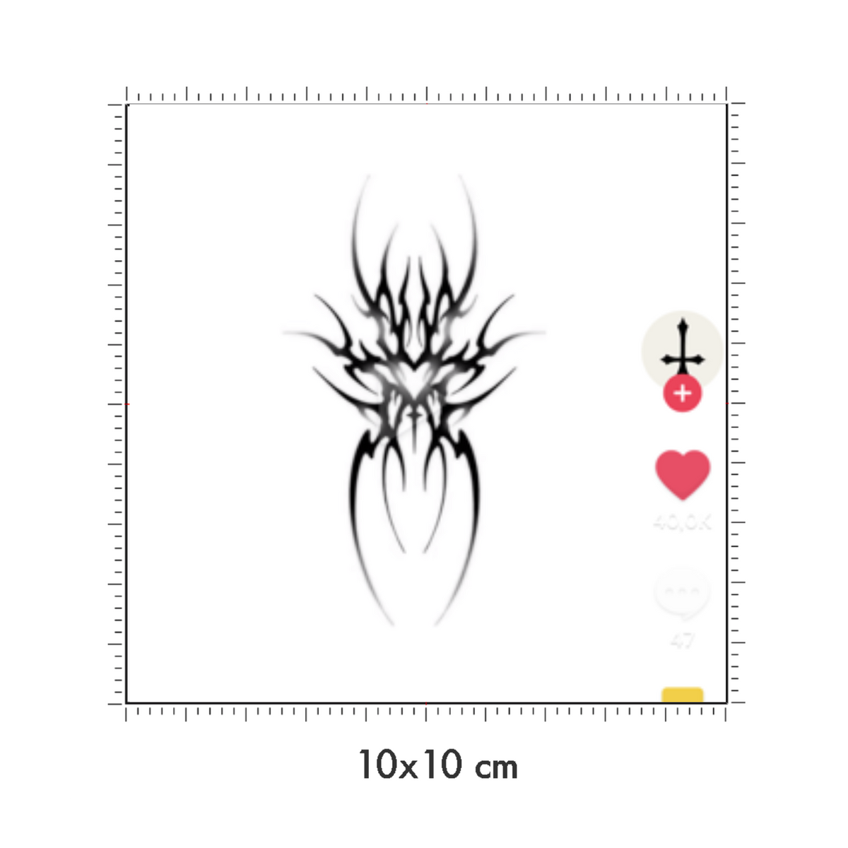 10 x 10 cm