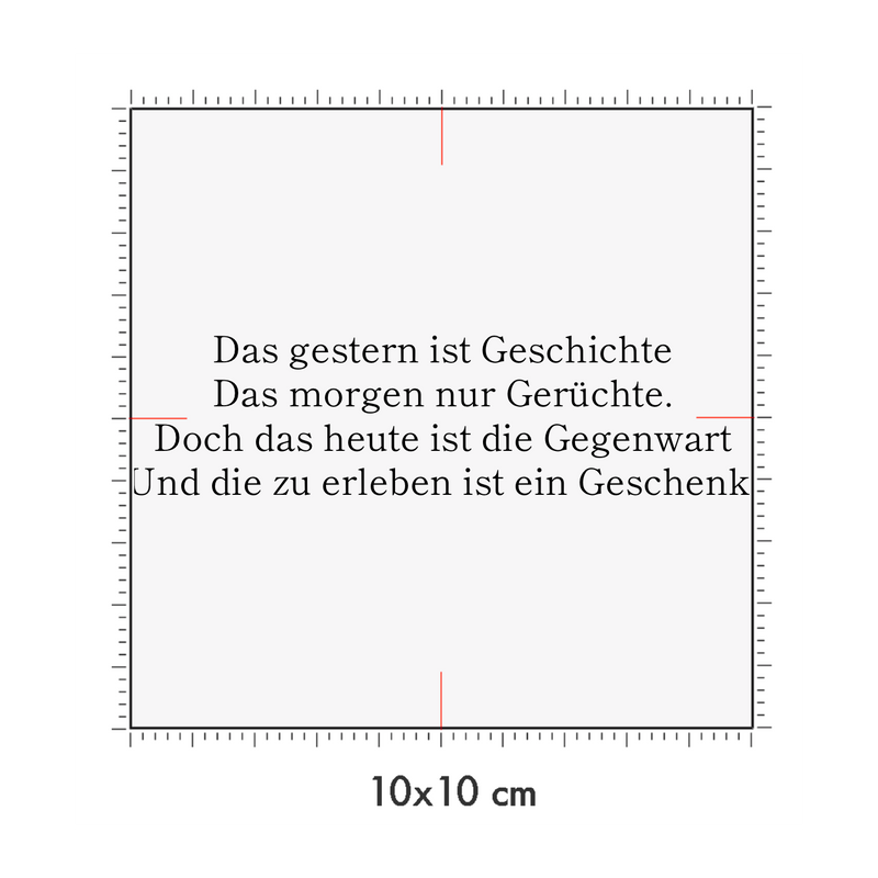 10 x 10 cm