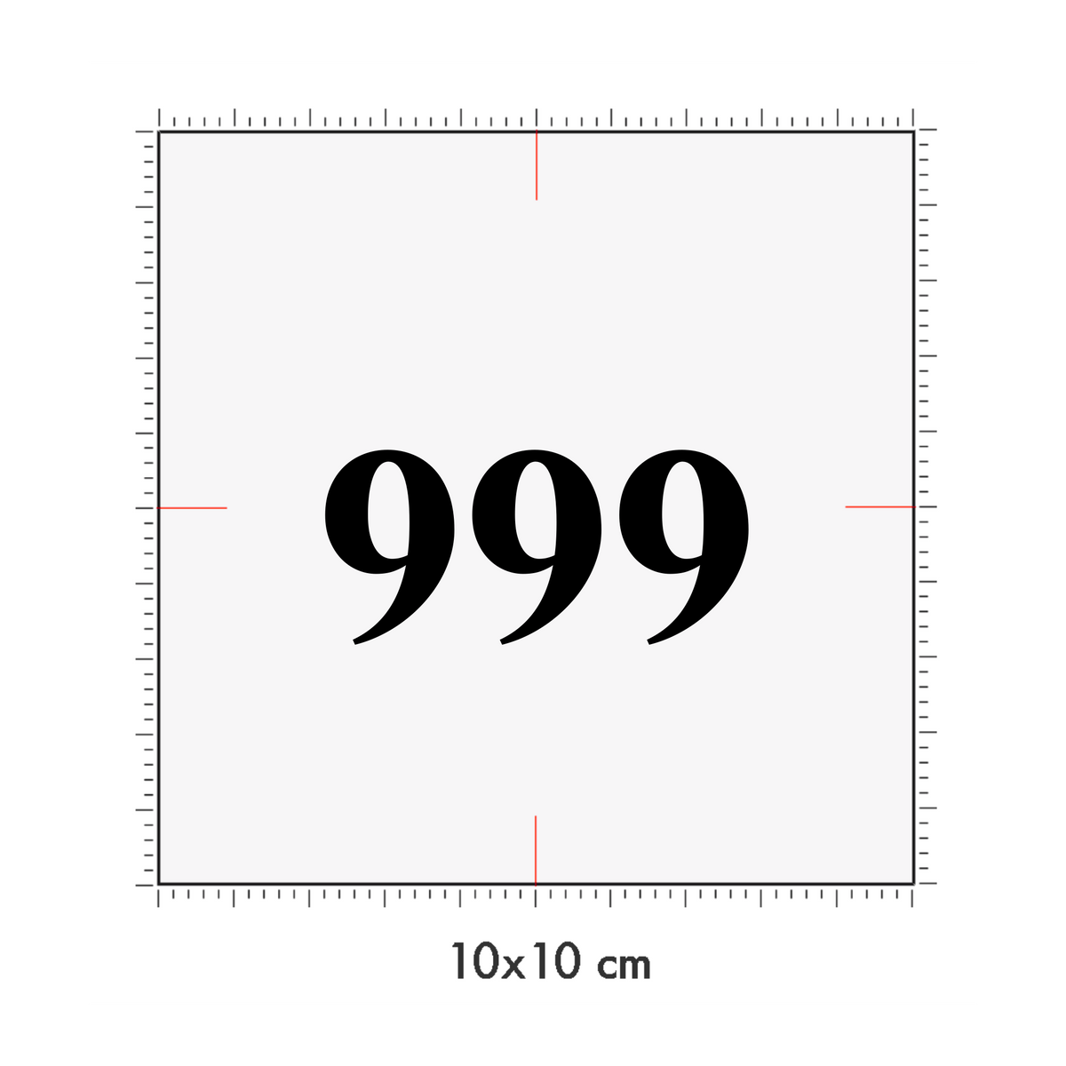 10 x 10 cm