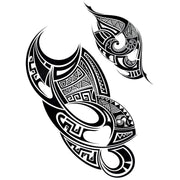 Tatouage éphémère temporaire maori motifs symboles tribal