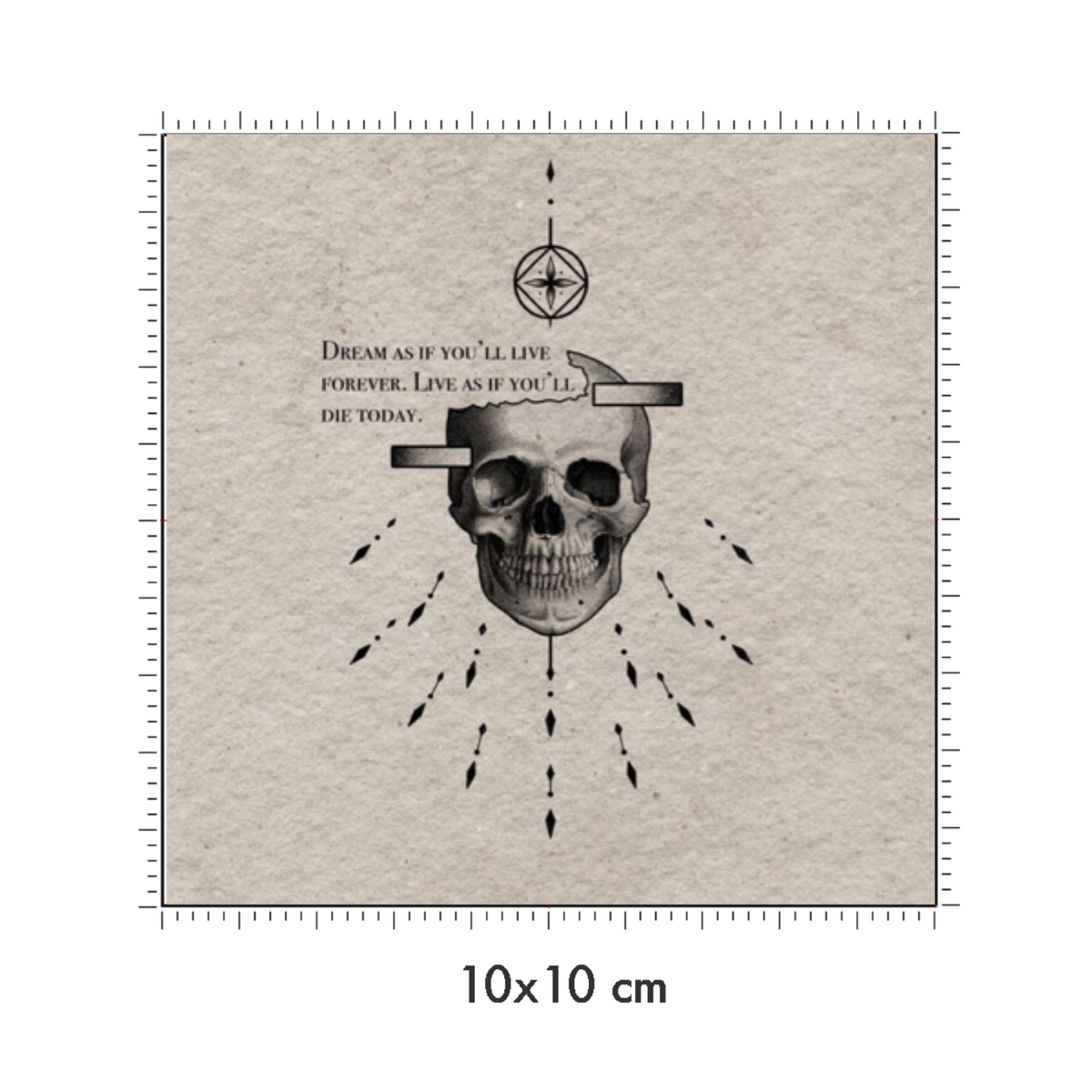 10 x 10 cm
