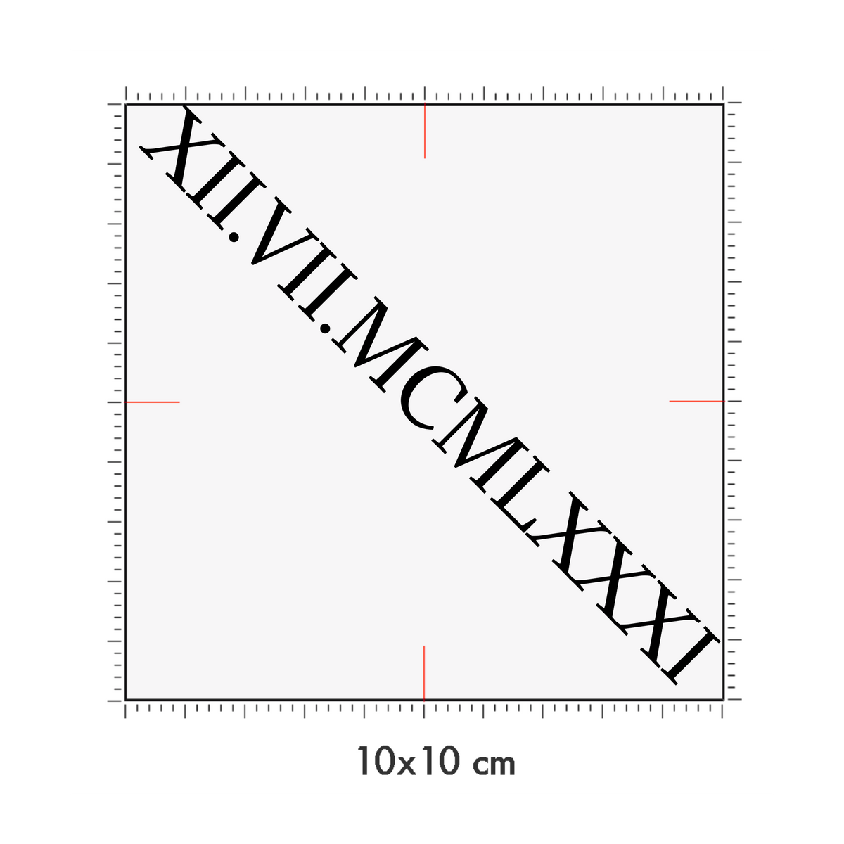 10 x 10 cm