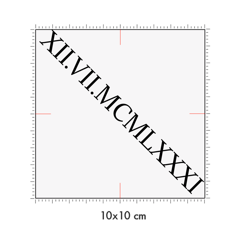 10 x 10 cm