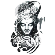 Tatouage éphémère temporaire asiatique buddha apaisement