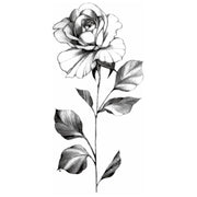 Tatouage éphémère temporaire rose noire