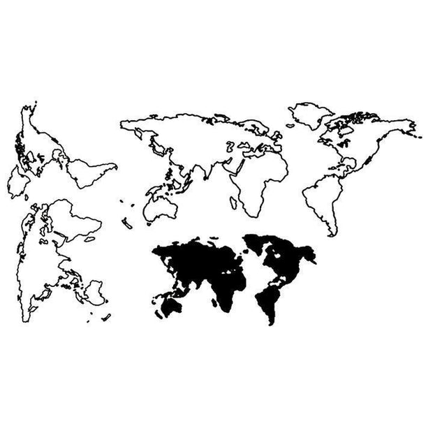 Tatouage éphémère temporaire world map carte du monde voyage