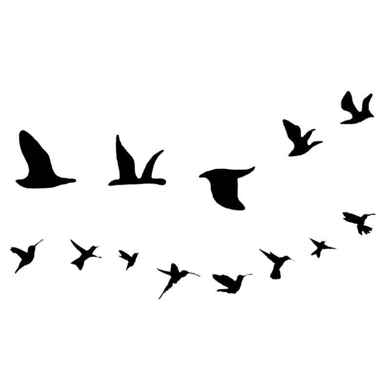 Tatouage éphémère temporaire animaux oiseaux