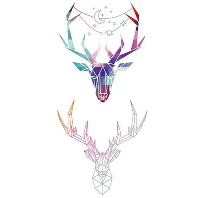 Decomposed Deer Fluoreszierend tattoo