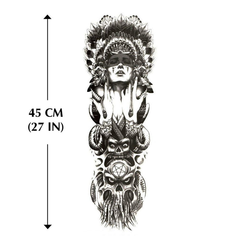 tatouage bras femme indienne attrape reve ephemere
