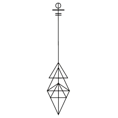 Tatouage éphémère temporaire minimaliste flèche géométrique