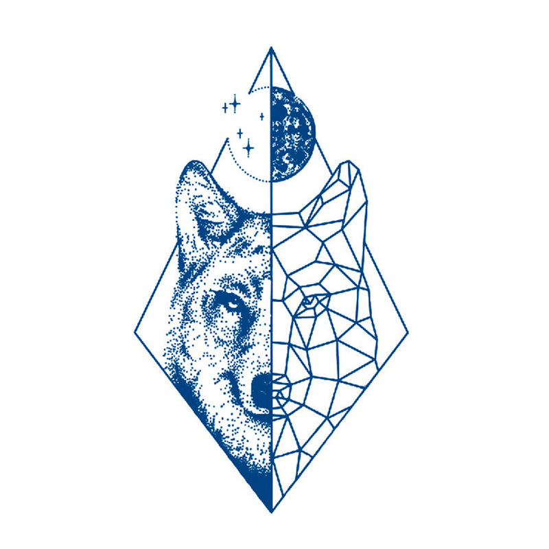 Semi Permanent Tattoo Geo Wolf