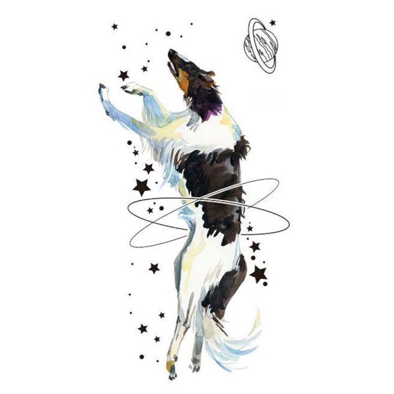 Magic Dog Fluoreszierend tattoo