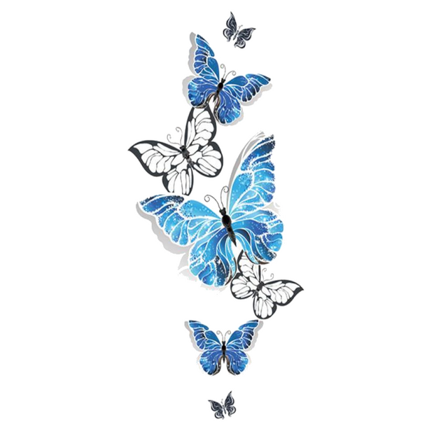 Night Butterflies Fluoreszierend tattoo