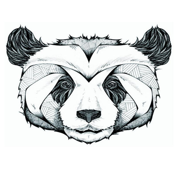 Tatouage éphémère temporaire animaux panda