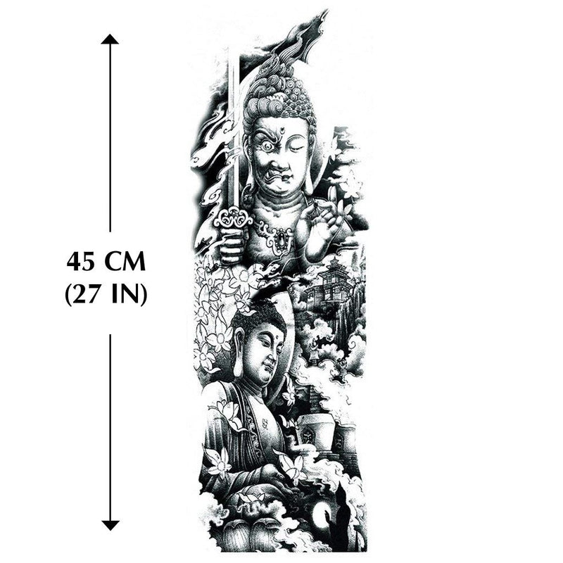 tatouage temporaire bras boudha budda