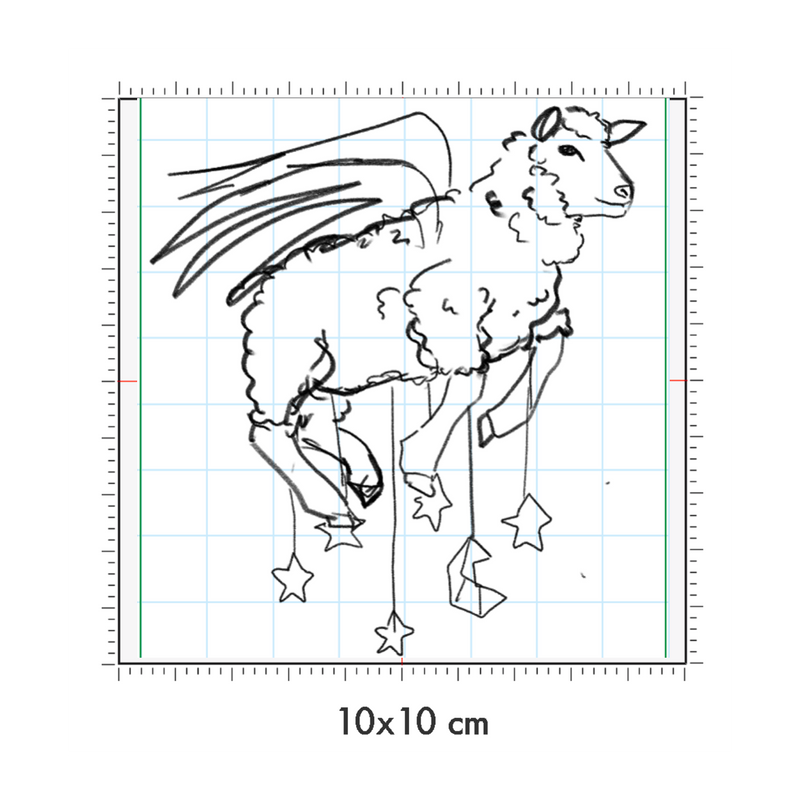 10 x 10 cm