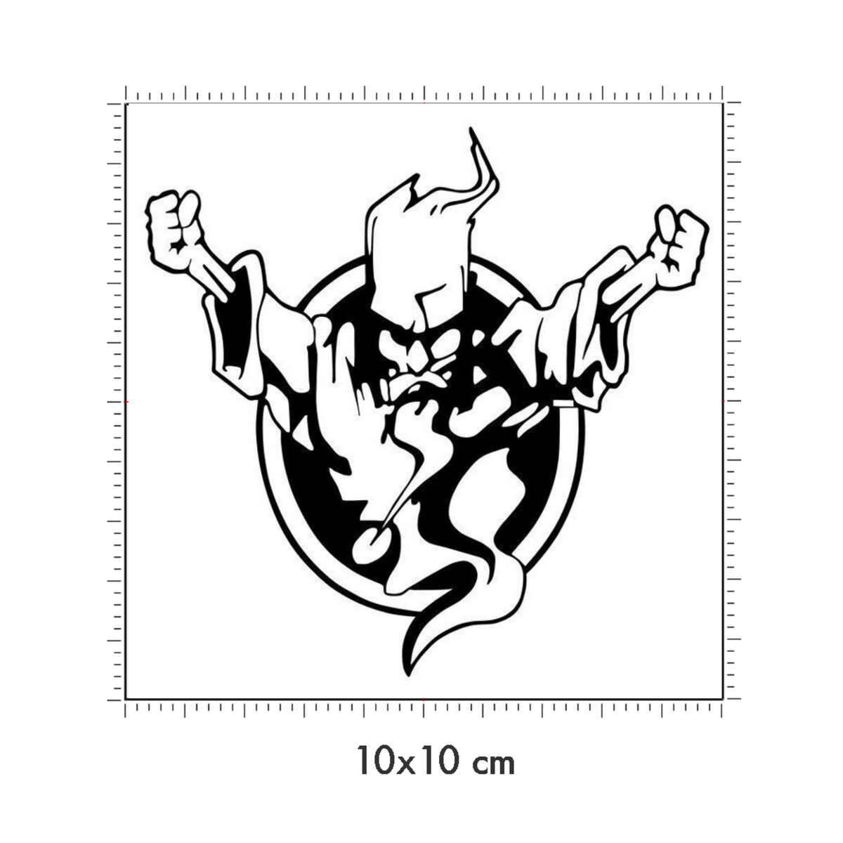 10 x 10 cm