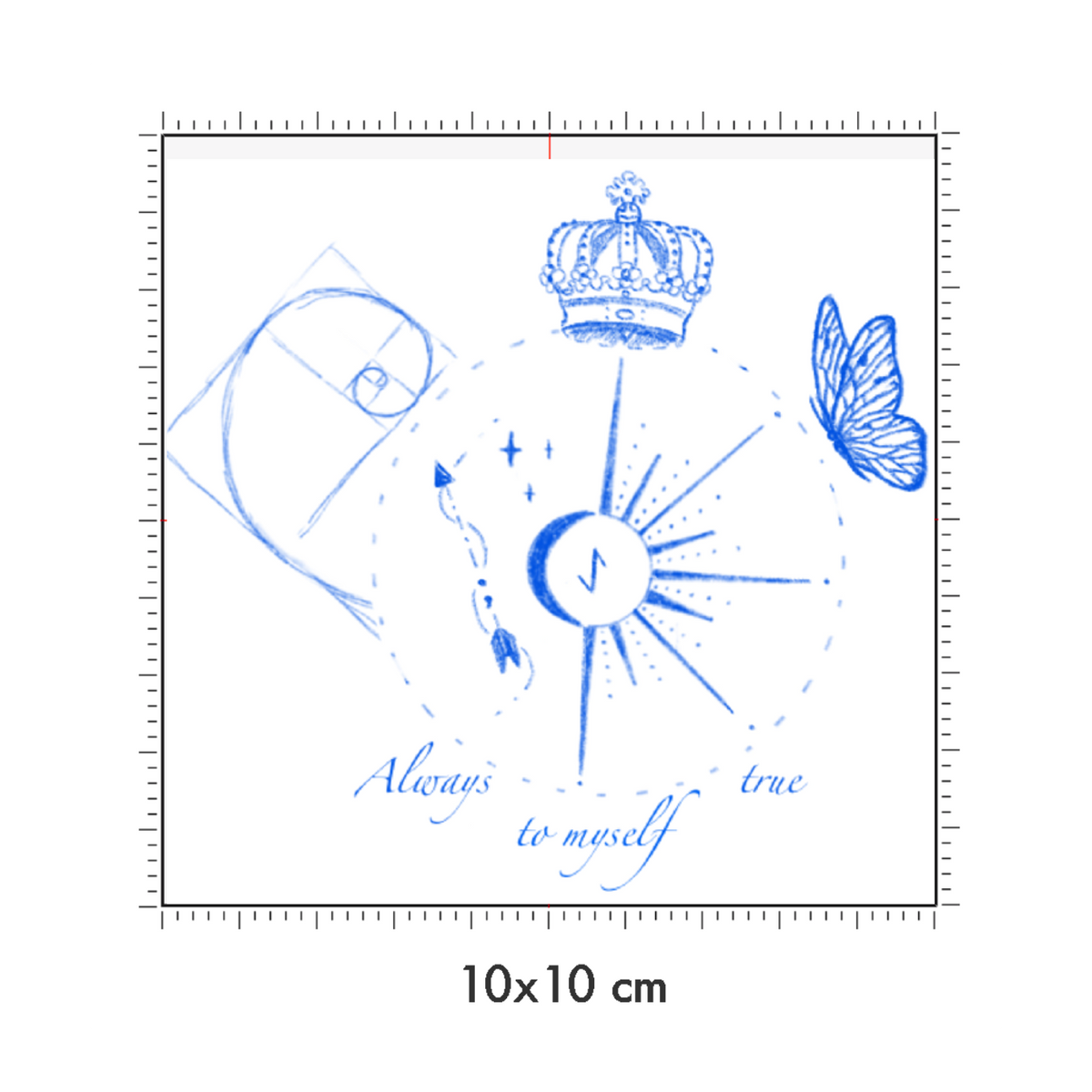 10 x 10 cm