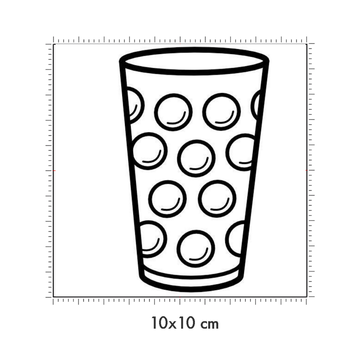 10 x 10 cm