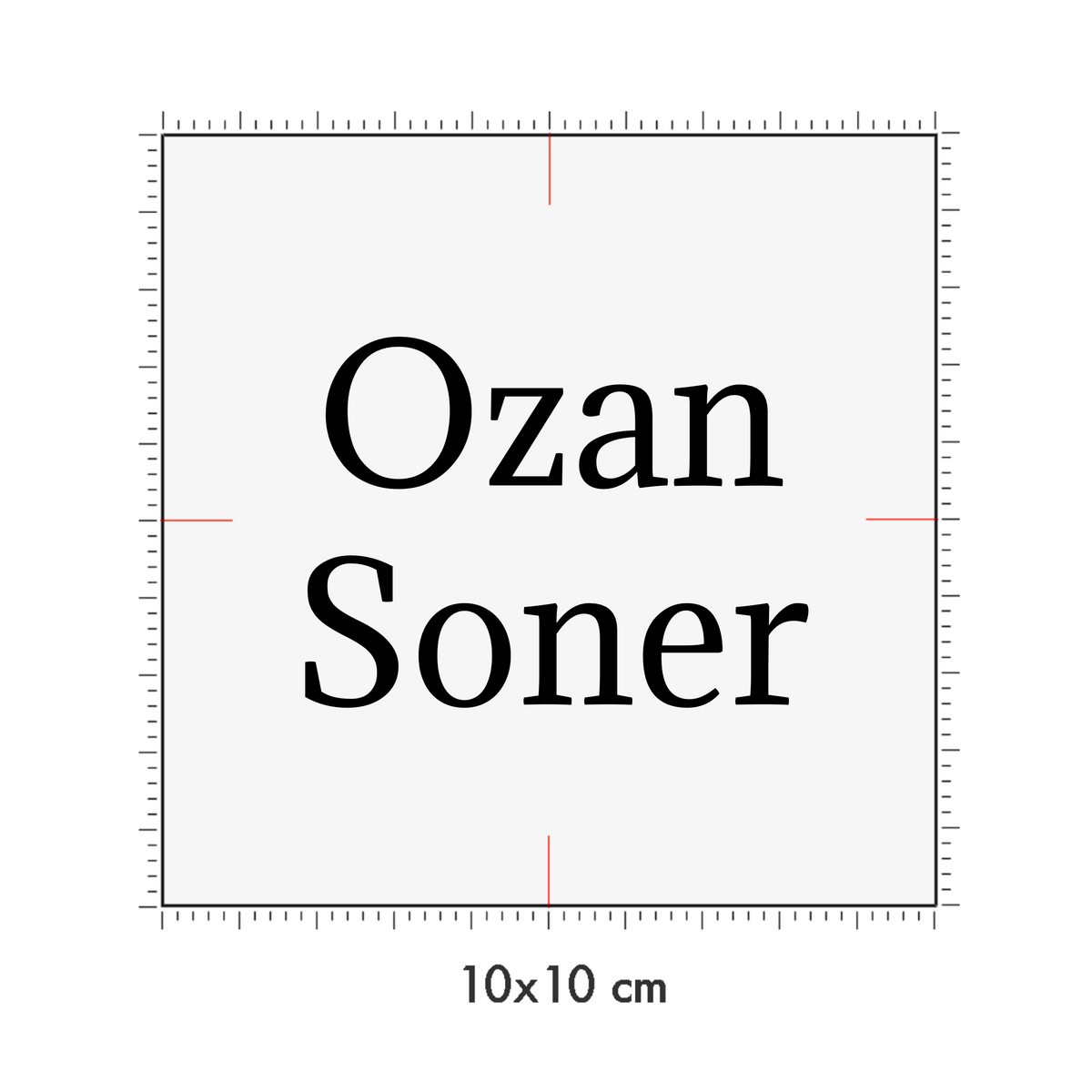 10 x 10 cm