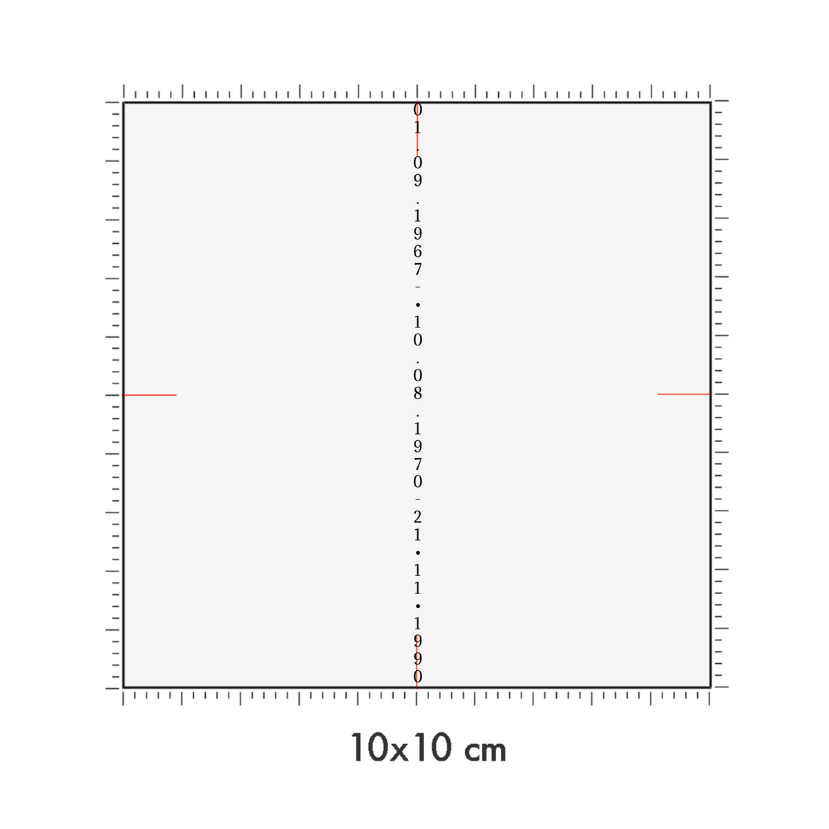 10 x 10 cm