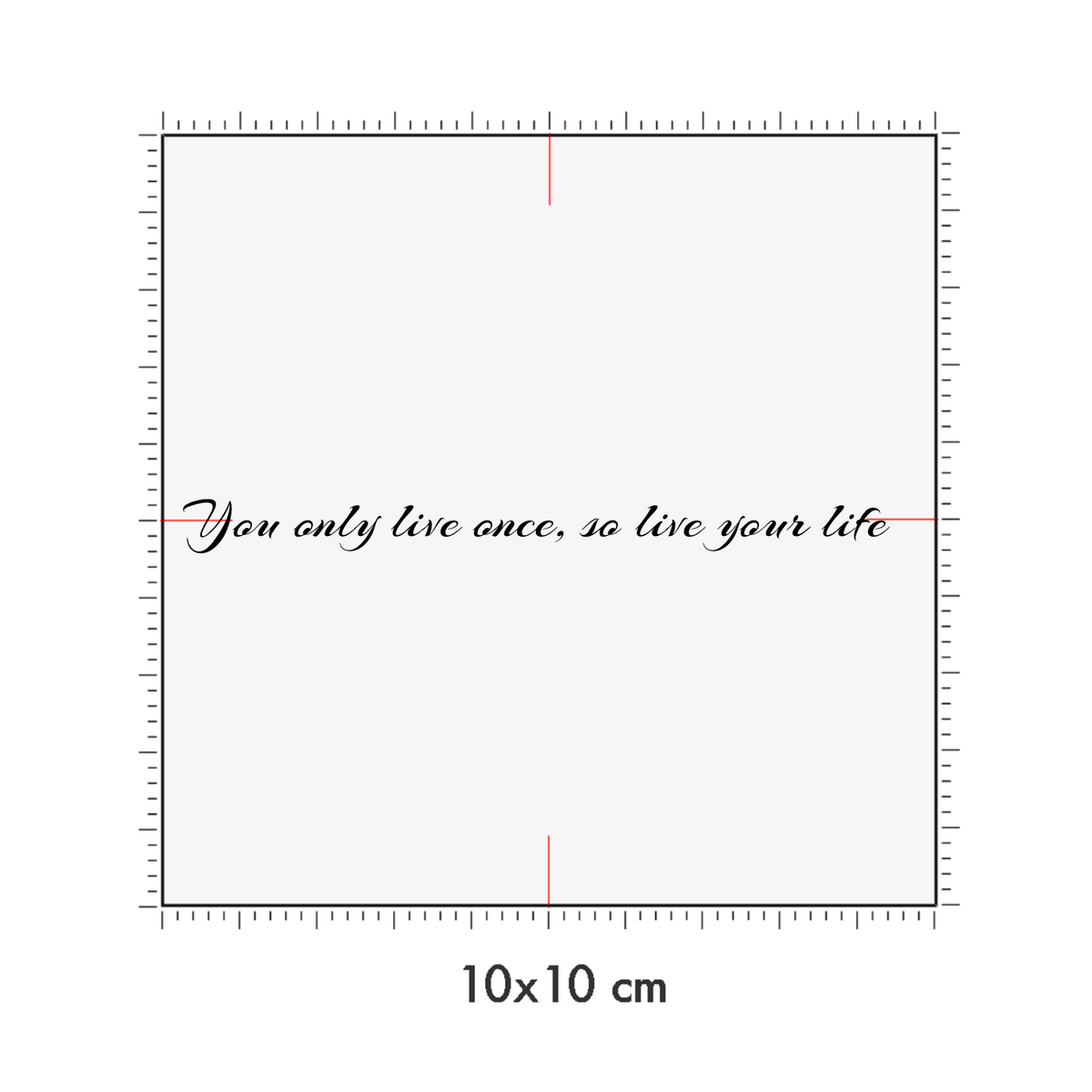 10 x 10 cm