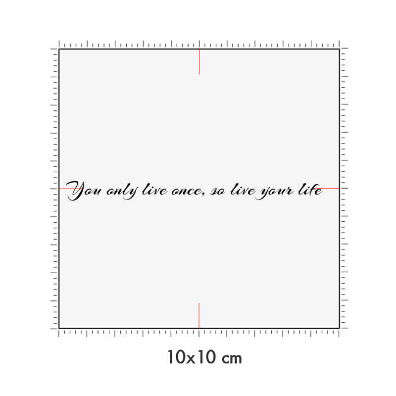 10 x 10 cm