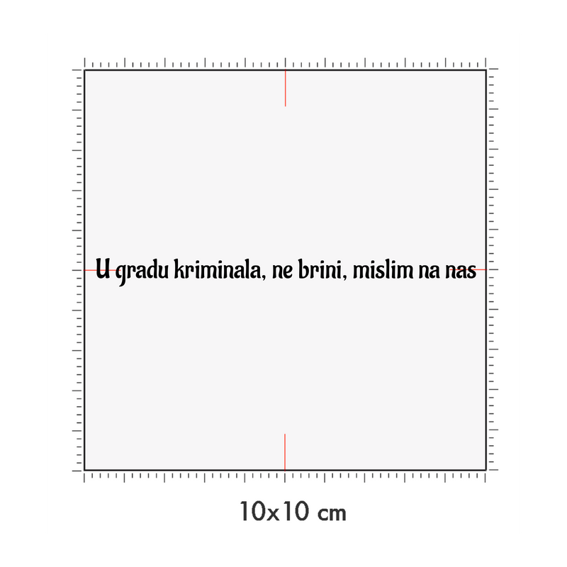 10 x 10 cm