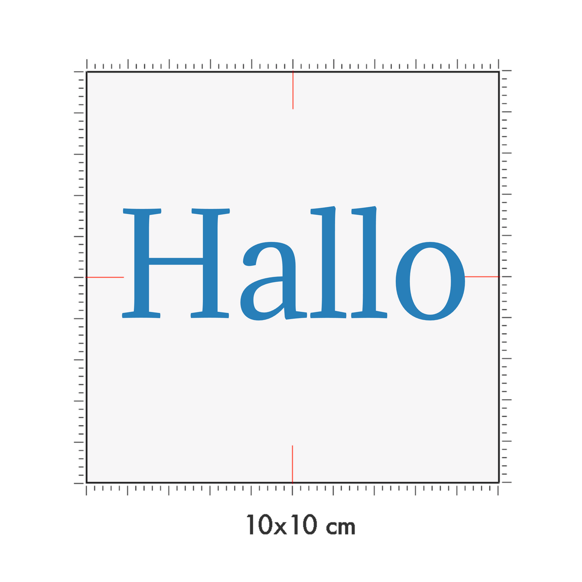 10 x 10 cm