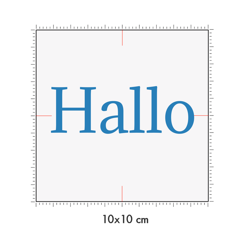 10 x 10 cm