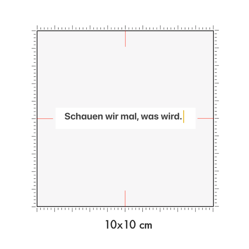 10 x 10 cm
