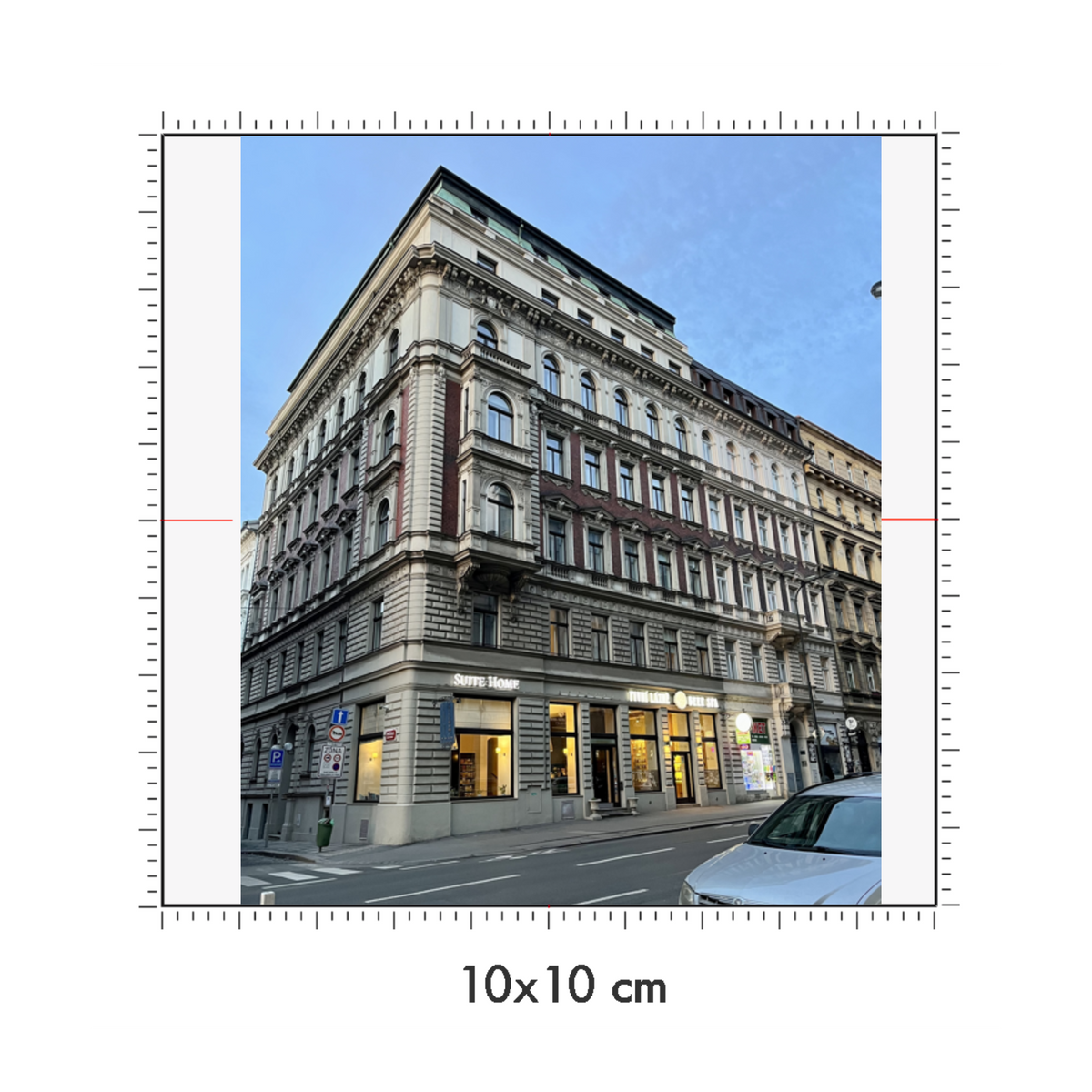 10 x 10 cm