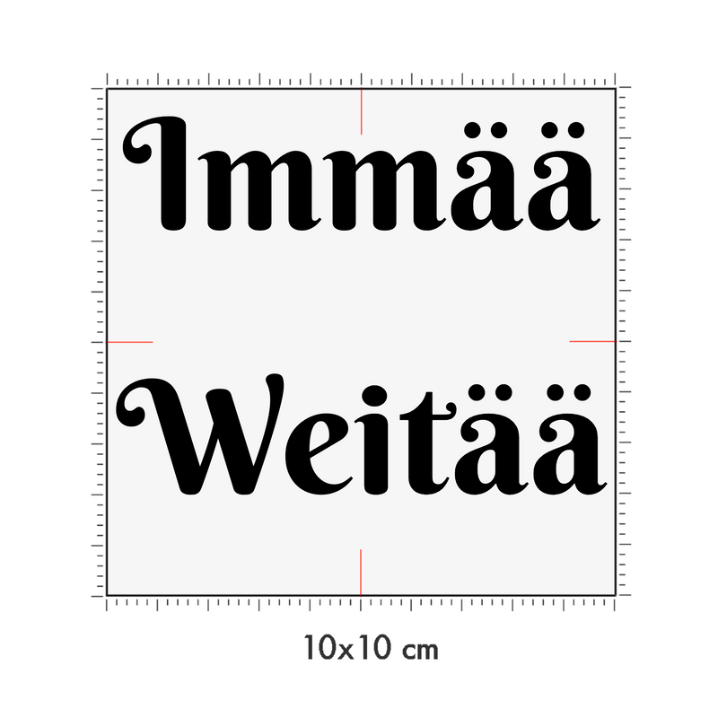 10 x 10 cm