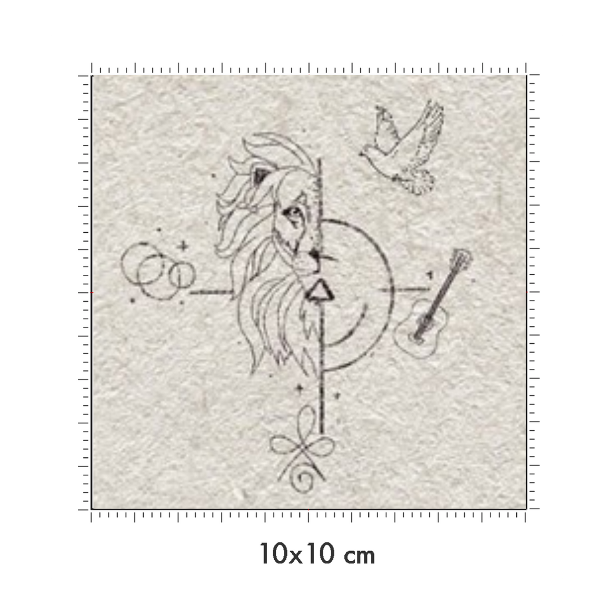 10 x 10 cm