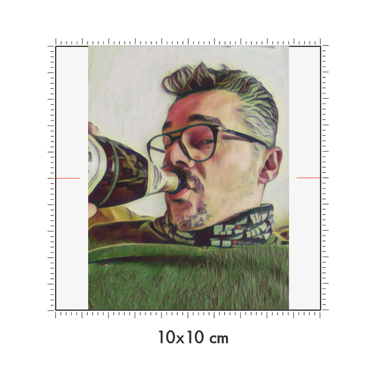 10 x 10 cm